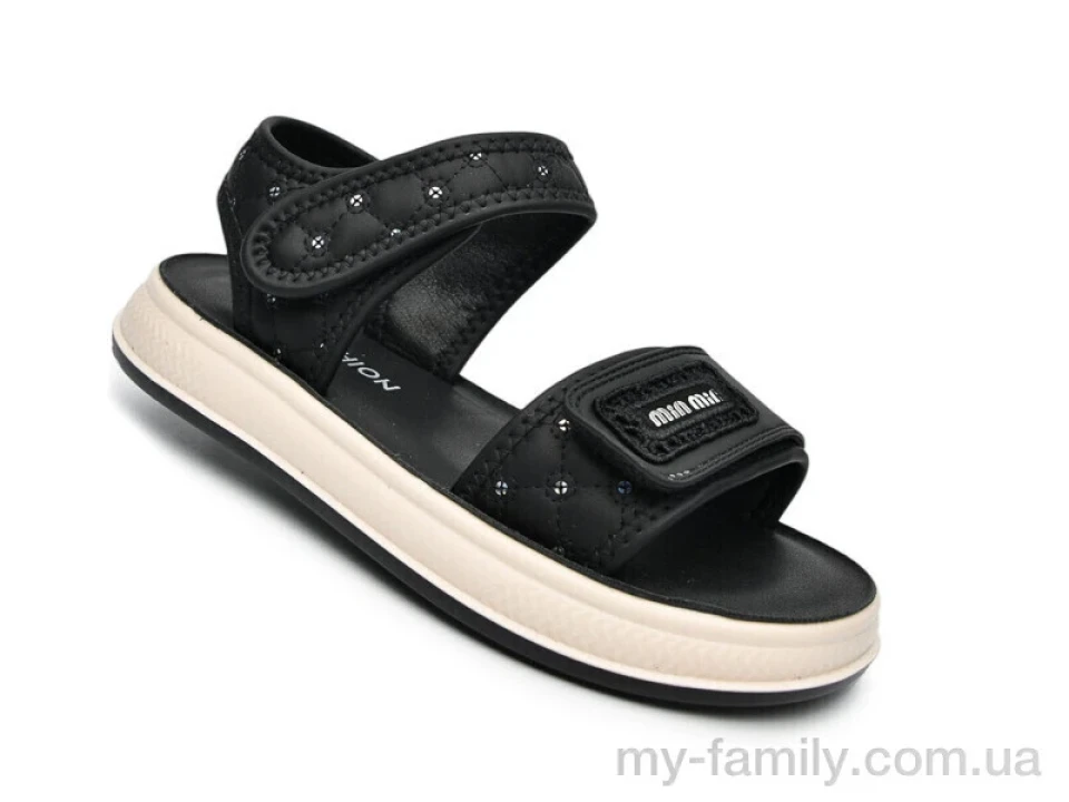 Босоніжки штучна шкіра чорний діти дівчинка, Взуття оптом діти