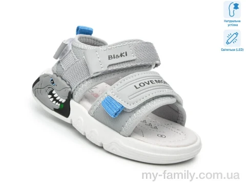 Босоножки искусственная кожа-текстиль серый дети мальчик, Взуття оптом дети