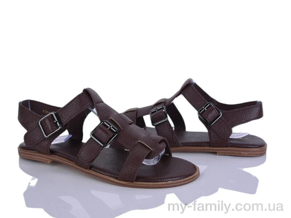 Босоніжки штучна шкіра коричневий жінки -, Жіночі босоніжки оптом