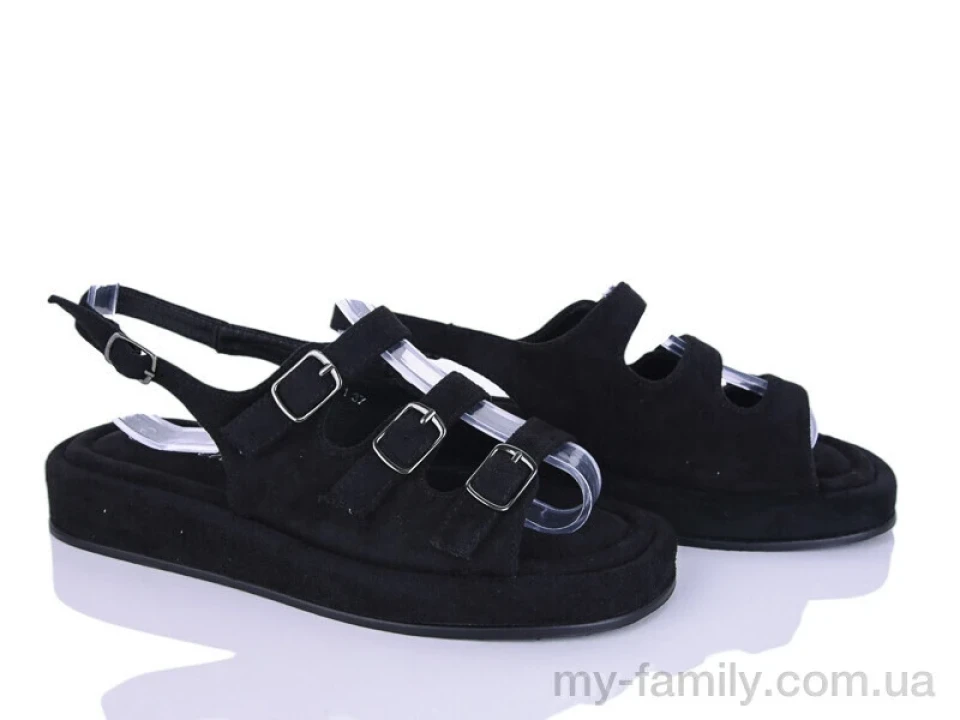 Босоніжки штучна замша чорний жінки -, Жіночі босоніжки оптом