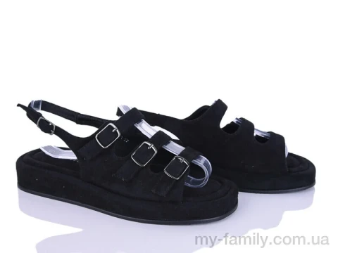 Босоніжки штучна замша чорний жінки -, Жіночі босоніжки оптом