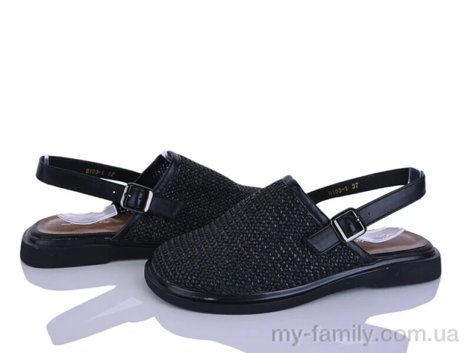 Босоніжки текстиль чорний жінки -, Жіночі босоніжки оптом