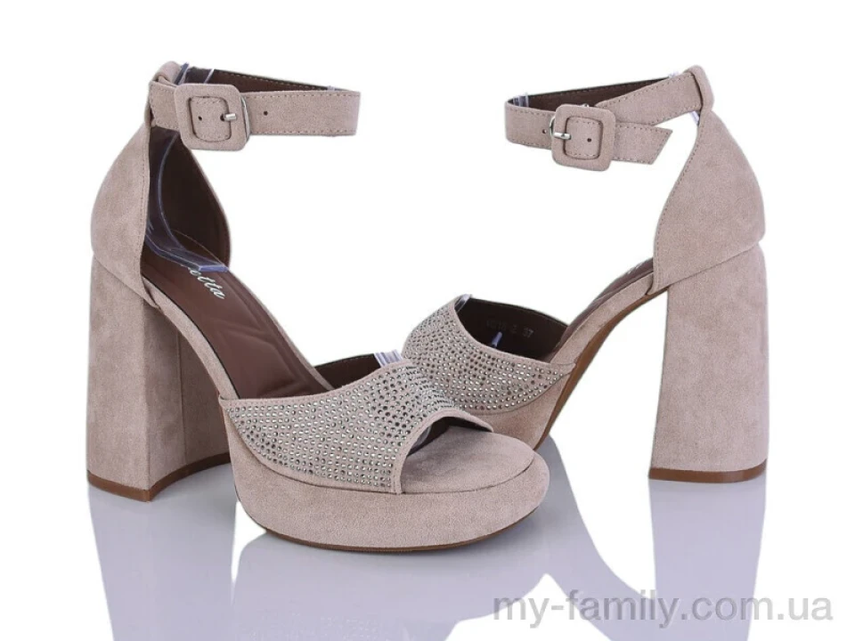 Босоніжки штучна замша бежевий жінки -, Жіночі босоніжки оптом