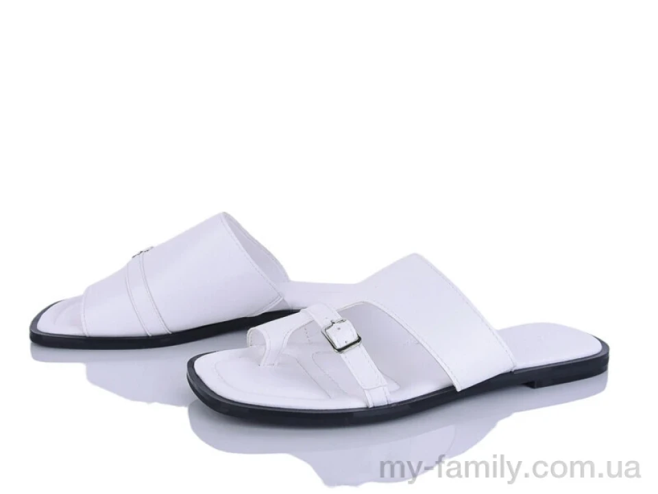 Шльопанці штучна шкіра білий жінки -, Жіночі шльопанці оптом