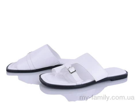 Шльопанці штучна шкіра білий жінки -, Жіночі шльопанці оптом