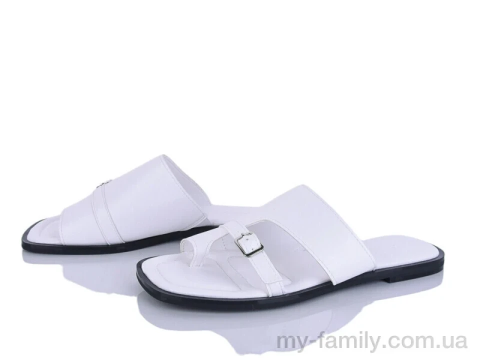 Шльопанці штучна шкіра білий жінки -, Жіночі шльопанці оптом
