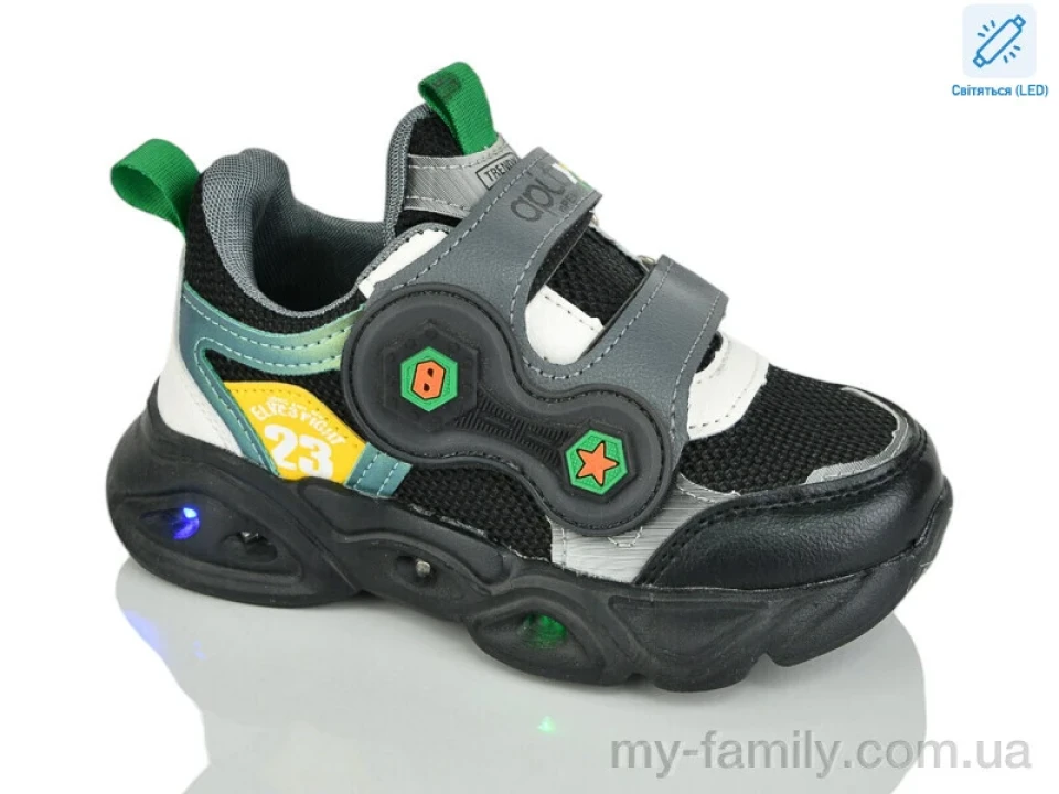 Кросівки штучна шкіра-текстиль чорний діти унісекс, Дитячі кросівки оптом