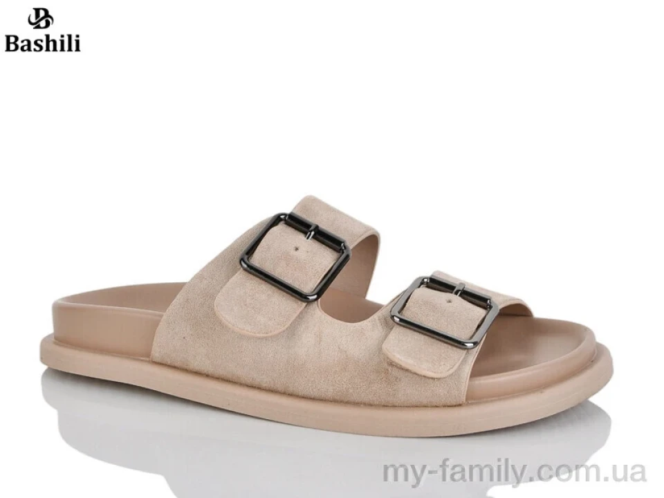 Шльопанці штучна замша бежевий жінки -, Жіночі шльопанці оптом