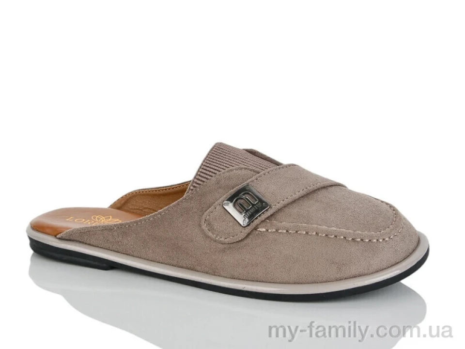 Шльопанці штучна замша коричневий жінки -, Жіночі шльопанці оптом