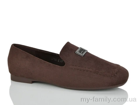 Туфлі штучна замша коричневий жінки -, Туфлі жіночі оптом