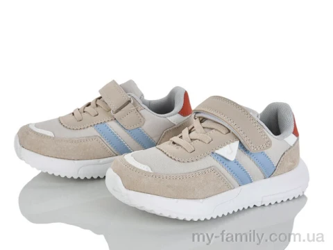 Кросівки штучна замша-текстиль бежевий діти унісекс, Дитячі кросівки оптом