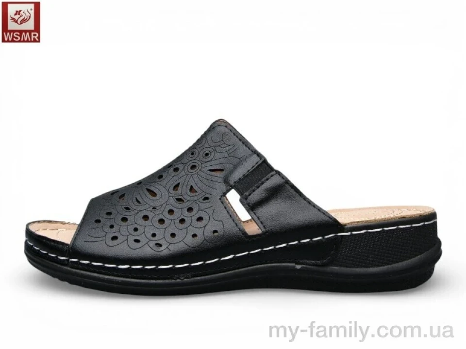 Шльопанці штучна шкіра чорний жінки -, Жіночі шльопанці оптом
