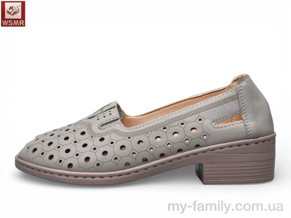 Туфлі штучна шкіра сірий жінки -, Туфлі жіночі оптом