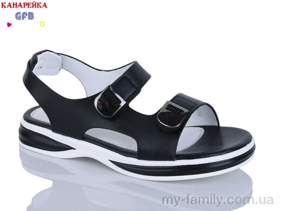 Босоніжки штучна замша-текстиль чорний діти дівчинка, Взуття оптом діти