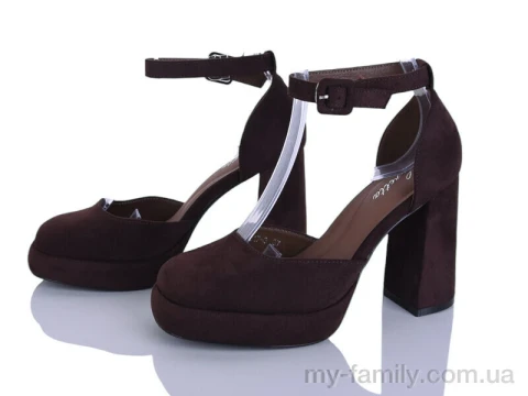 Туфлі штучна замша коричневий жінки -, Туфлі жіночі оптом