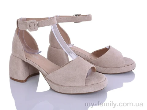 Босоніжки штучна замша бежевий жінки -, Жіночі босоніжки оптом