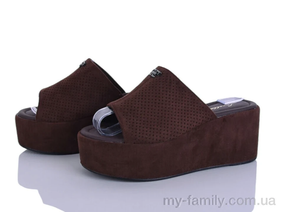 Шльопанці штучна замша коричневий жінки -, Жіночі шльопанці оптом