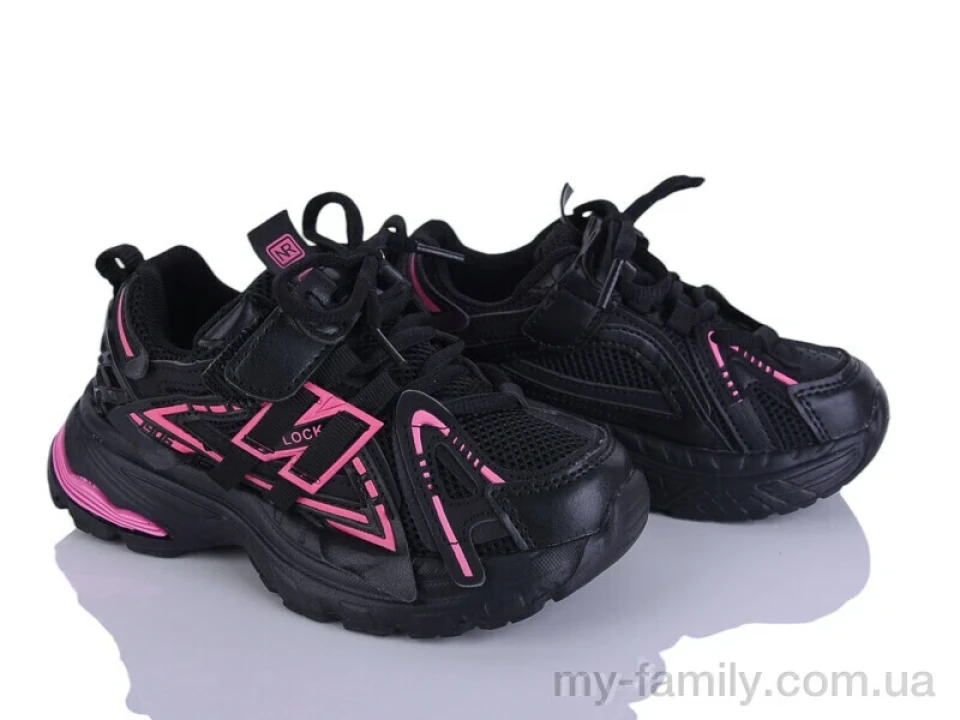 Кросівки штучна шкіра-текстиль чорний діти дівчинка, Дитячі кросівки оптом