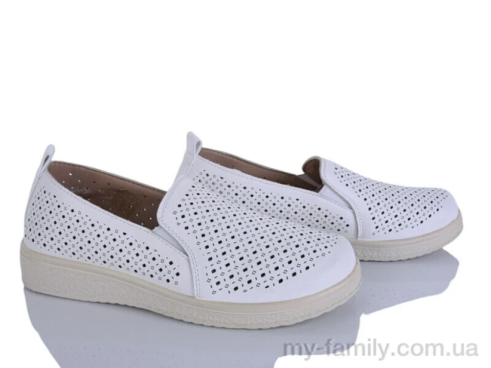 Туфлі штучна шкіра білий жінки -, Туфлі жіночі оптом