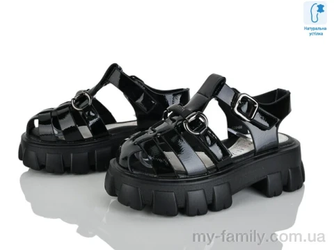 Босоножки искусственный лак черный дети девочка, Взуття оптом дети