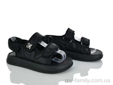 Босоножки искусственная кожа черный дети девочка, Взуття оптом дети