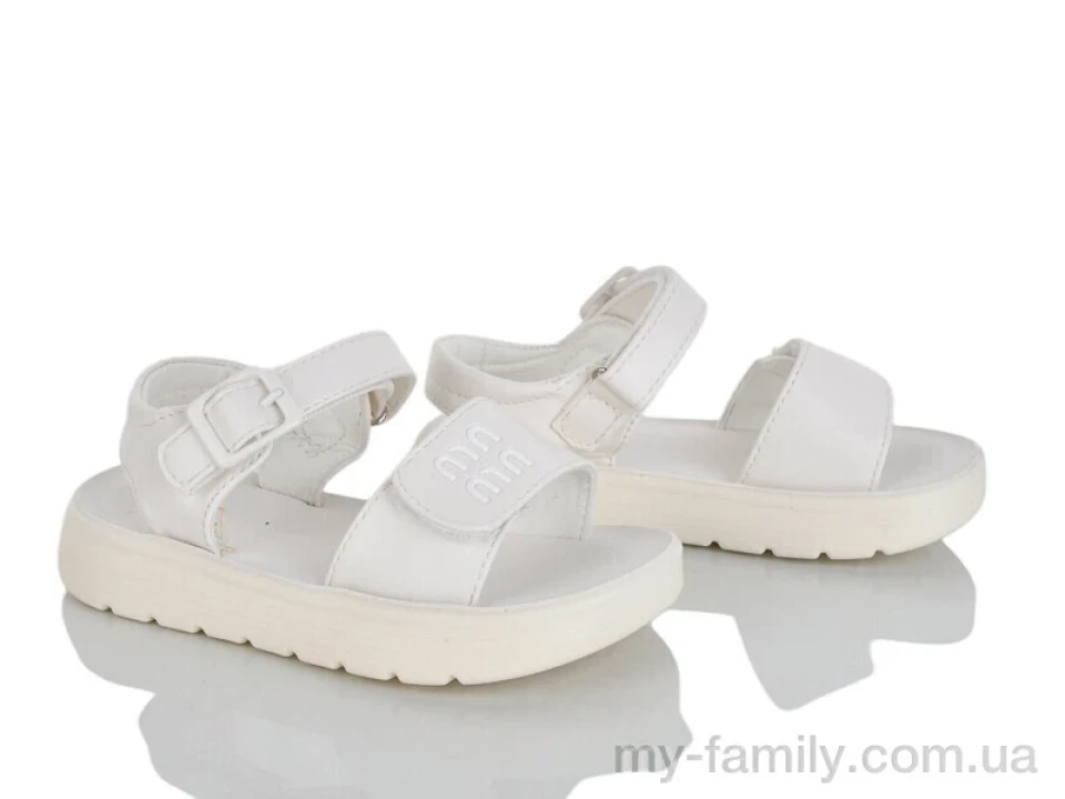 Босоніжки штучна шкіра білий діти дівчинка, Взуття оптом діти