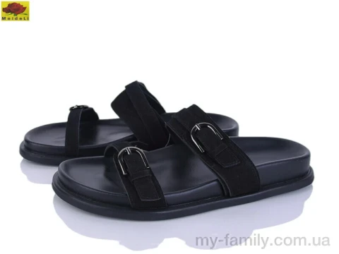 Шльопанці штучна замша чорний жінки -, Жіночі шльопанці оптом