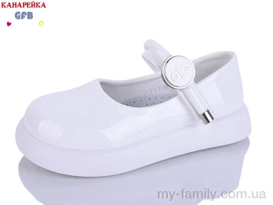 Туфлі штучний лак білий діти дівчинка, Дитячі туфлі оптом