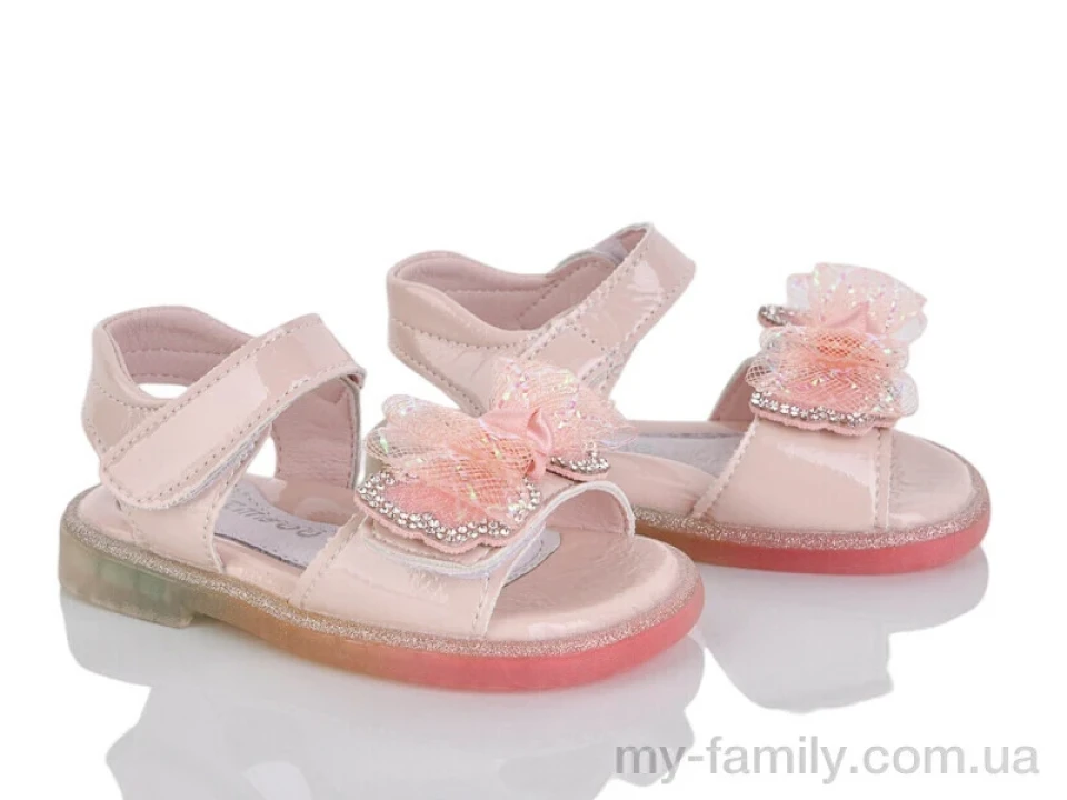 Босоніжки штучний лак рожевий діти дівчинка, Взуття оптом діти