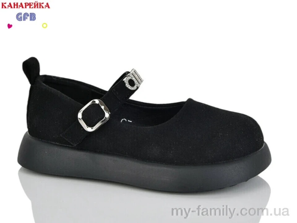 Туфлі штучна замша чорний діти дівчинка, Дитячі туфлі оптом