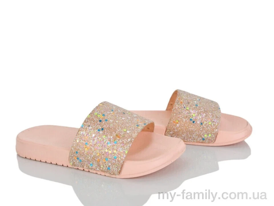 Шльопанці штучний матеріал рожевий діти дівчинка, Дитячі шльопанці оптом