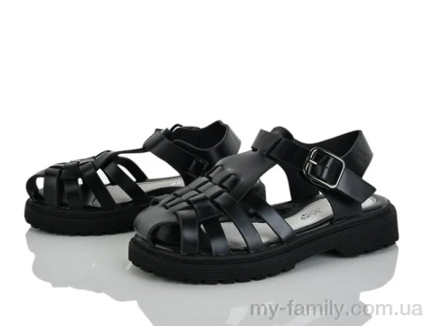 Босоножки искусственная кожа черный дети девочка, Взуття оптом дети