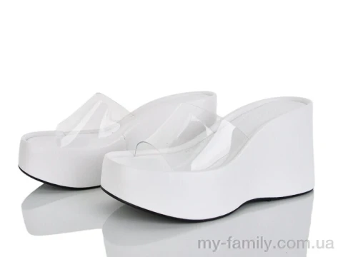 Шльопанці штучний матеріал білий жінки -, Жіночі шльопанці оптом