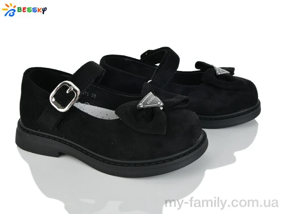 Туфлі штучна замша чорний діти дівчинка, Дитячі туфлі оптом