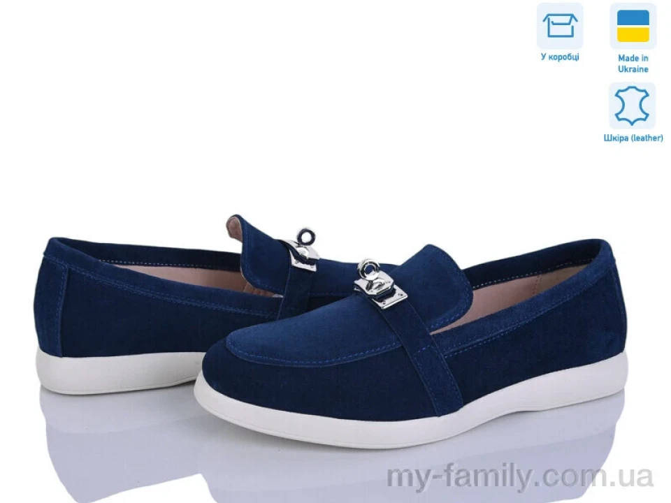 Туфлі натуральна замша синій жінки -, Туфлі жіночі оптом