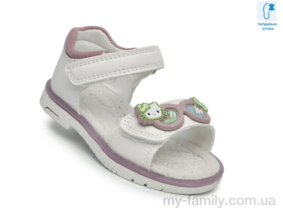 Босоніжки штучна шкіра білий діти дівчинка, Взуття оптом діти
