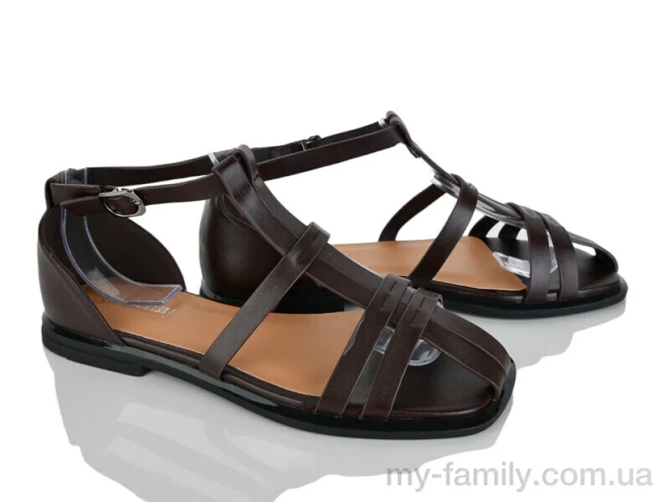 Босоніжки штучна шкіра коричневий жінки -, Жіночі босоніжки оптом