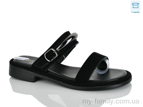 Шльопанці штучна замша чорний жінки -, Жіночі шльопанці оптом