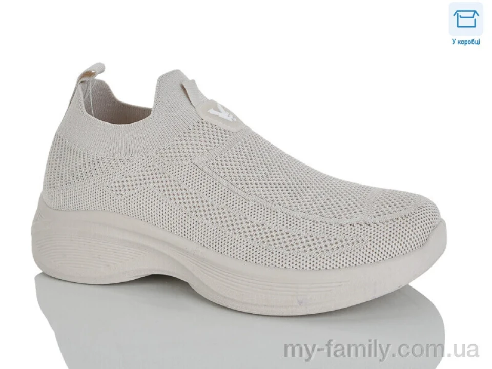 Кросівки текстиль бежевий жінки -, Жіночі кросівки оптом