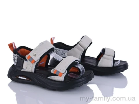 Босоножки искусственная кожа-текстиль бежевый дети унисекс, Взуття оптом дети