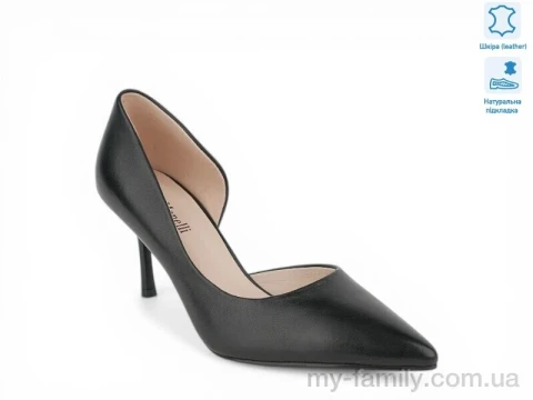 Туфлі натуральна шкіра чорний жінки -, Туфлі жіночі оптом