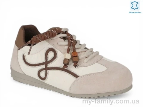 Кросівки натуральна шкіра бежевий жінки -, Жіночі кросівки оптом