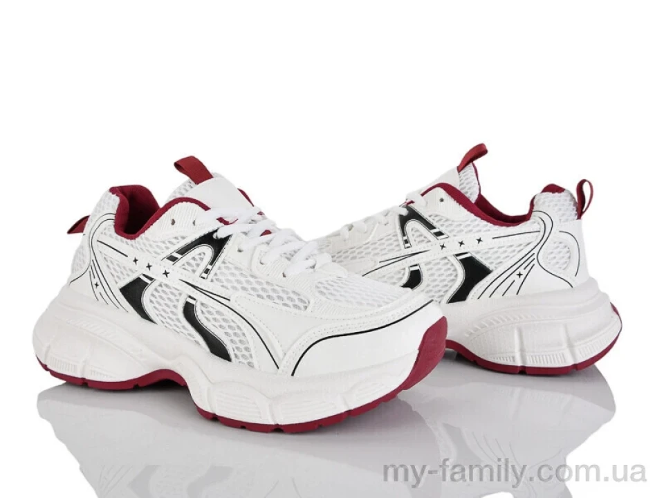 Кросівки штучна шкіра-текстиль білий жінки -, Жіночі кросівки оптом