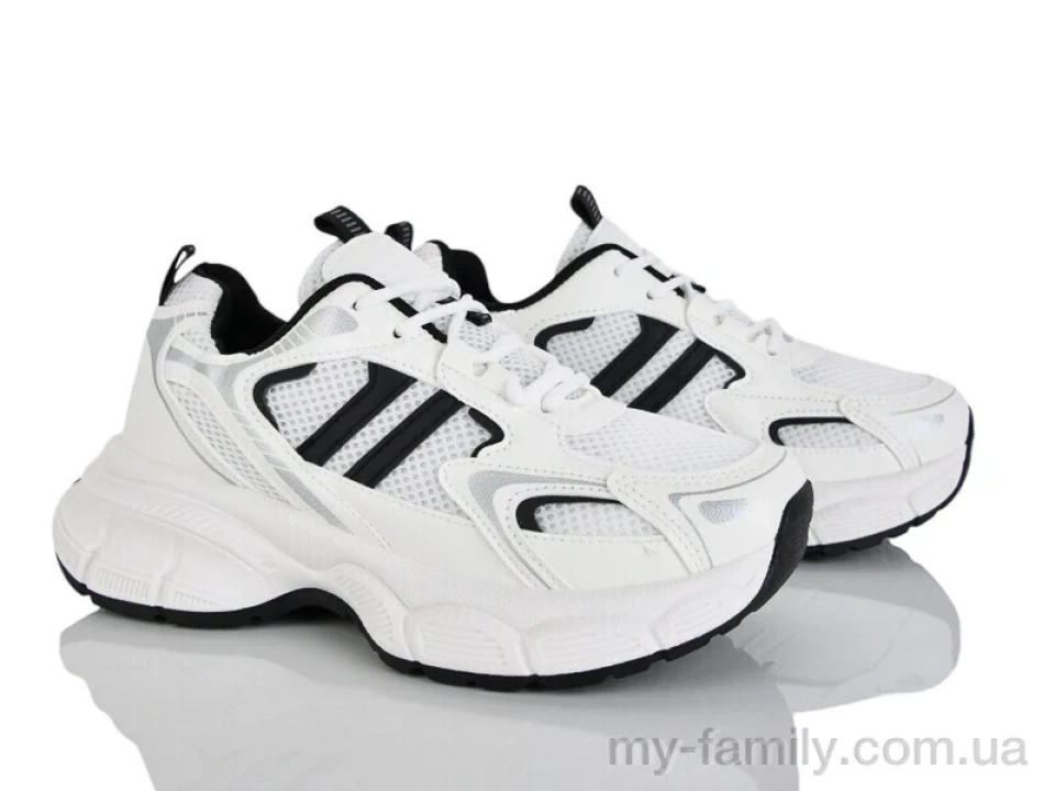 Кросівки штучна шкіра-текстиль білий жінки -, Жіночі кросівки оптом