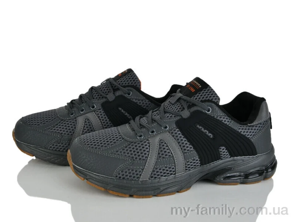 Кросівки штучна шкіра-текстиль сірий чоловіки -, Чоловічі кросівки оптом