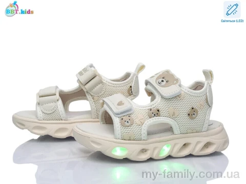 Босоножки искусственная кожа-текстиль бежевый дети девочка, Взуття оптом дети