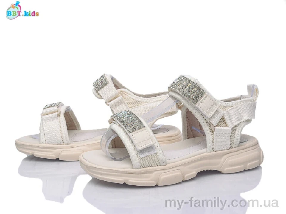 Босоніжки текстиль бежевий діти дівчинка, Взуття оптом діти