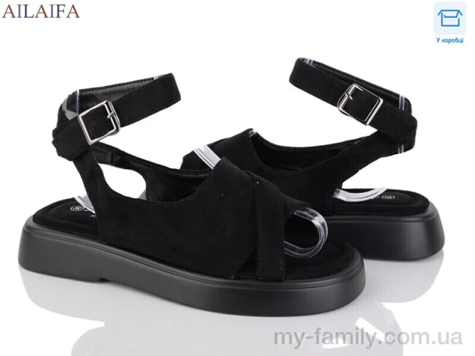 Босоніжки штучна замша чорний жінки -, Жіночі босоніжки оптом