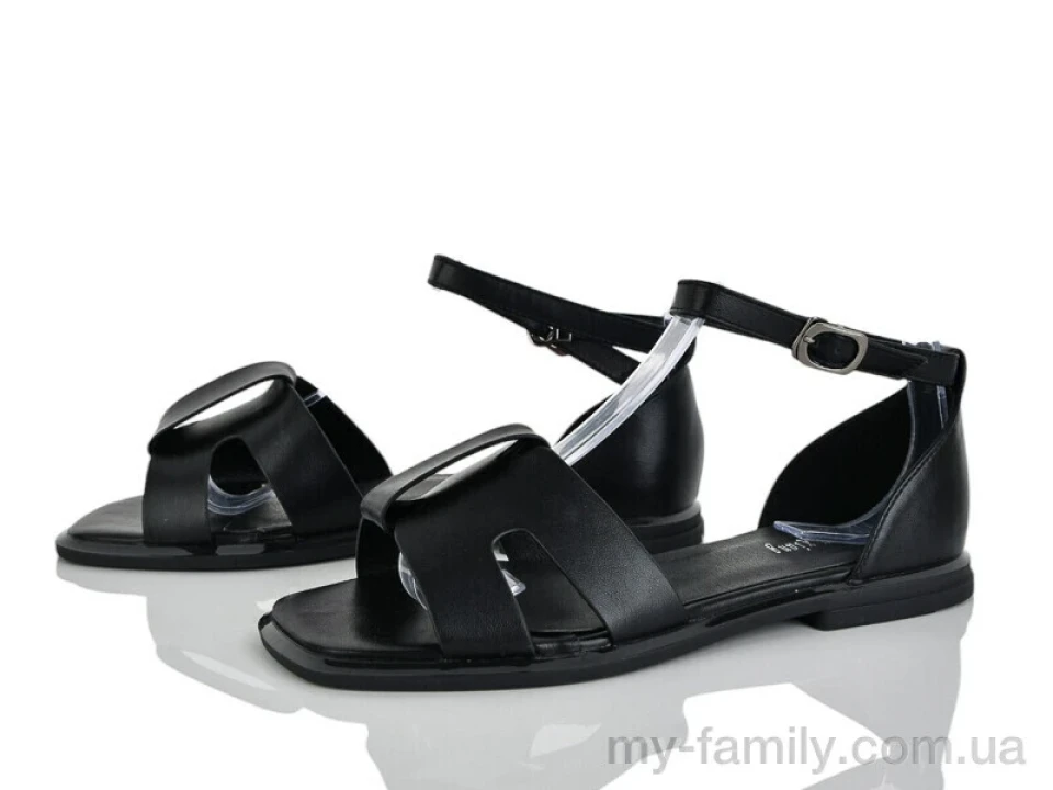 Босоніжки штучна шкіра чорний жінки -, Жіночі босоніжки оптом