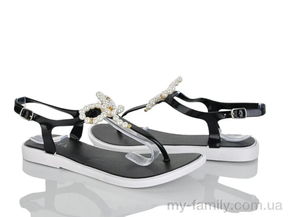 Босоніжки силікон чорний жінки -, Жіночі босоніжки оптом